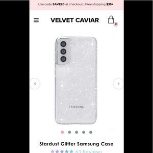 Velvet Caviar Stardust Glitter Samsung Galaxy S21 Plus Phone Case